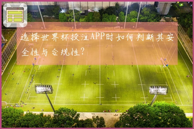 选择世界杯投注APP时如何判断其安全性与合规性？